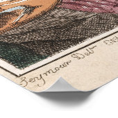 Poster/Print: Nacht - Morgen - Antike Karikatur Poster (Ecke)