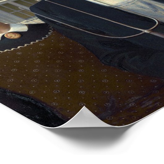 Poster Print of American Gothic (Ecke)