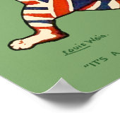 Poster/Print: Patriotische Katze Poster (Ecke)