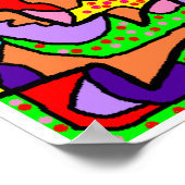 Poster Print Picture Fett Bright Colors (Ecke)