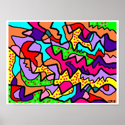 Poster Print Picture Fett Bright Colors (Vorne)