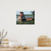 Poster/Print: Rückgeworfene Schleppboote Poster (Küche)