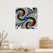 Poster/Print: Spectrum Spiral Poster (Küche)