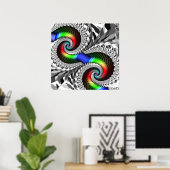 Poster/Print: Spectrum Spiral Poster (Heimbüro)