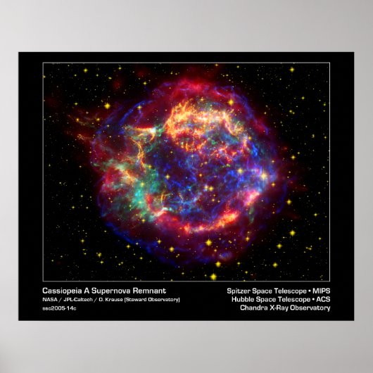 Poster/Print: Supernova - Cassiopeia Space Image Poster (Vorne)