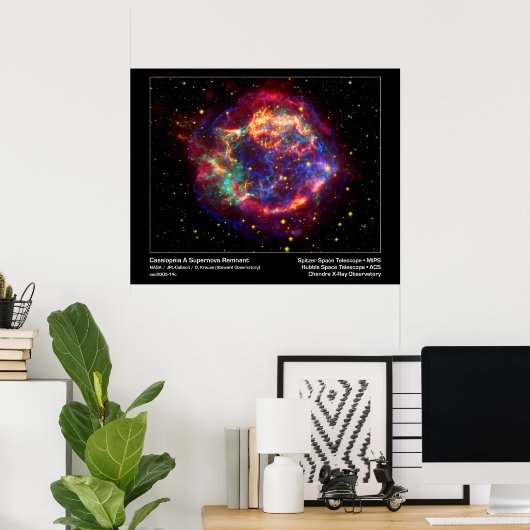 Poster/Print: Supernova - Cassiopeia Space Image Poster (Heimbüro)