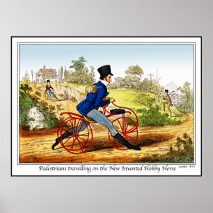 Poster/Print: The Hobby Horse: Bicycle Prototype Poster