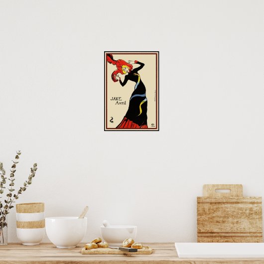 Poster/Print: Toulouse Lautrec - Jane Avril Poster (Küche)
