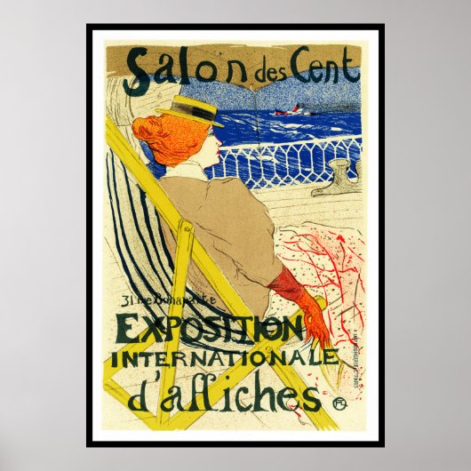 Poster Print: Toulouse Lautrec - Salon des Cent (Vorne)