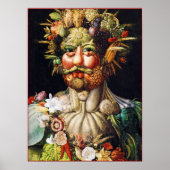 Poster/Print: Vertumnus (Portrait von Rudolf II) Poster (Vorne)