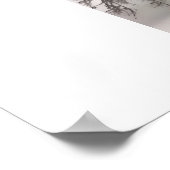 Poster/Print von Snowy Bench Poster (Ecke)