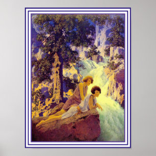 Poster/Print: Wasserfall - von Maxfield Parrish Poster