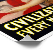 Poster/Print: Weck nach Amerika Poster (Ecke)