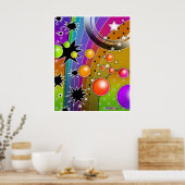 Poster, Prints - BIG BANG BLACK HOLES POP ART Poster (Küche)
