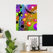 Poster, Prints - BIG BANG BLACK HOLES POP ART Poster (Heimbüro)