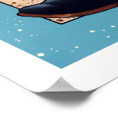 Poster, Prints - Cowboy-Boot, alles bedruckt Poster (Ecke)