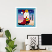 Poster, Prints - Cowboy-Boot, alles bedruckt Poster (Heimbüro)