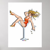 Poster, Prints - Mädchen in einem Martini-Glas, Ol Poster (Vorne)