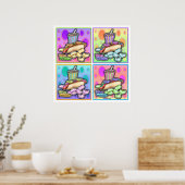 Poster, Prints - Pop Art Hot Dog mit Chips & a Dr. Poster (Küche)