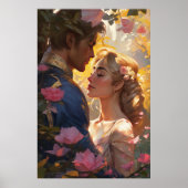 Poster - Prinz Charming und Prinzessin Liebe Kiss (Vorne)