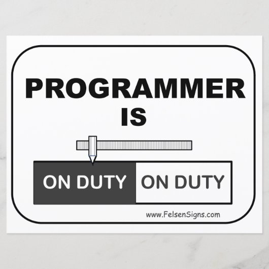 Poster - Programmierer ist (Vorderseite)