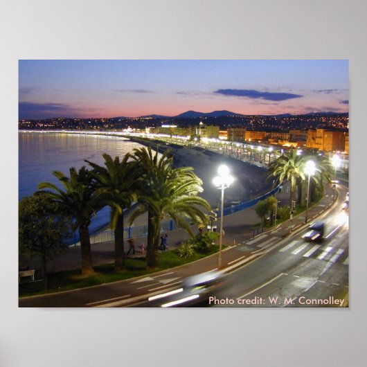 Poster / "Promenade des Anglais" in Nizza, (Vorne)