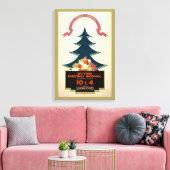 Poster Promoting Travel by London Untergrund Leinwanddruck (Insitu (Wohnzimmer))