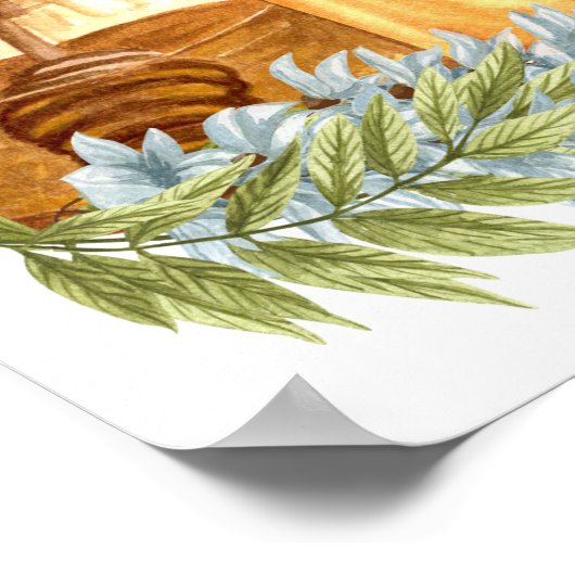 Poster Proverbios 16:24 en acuarelas (Ecke)