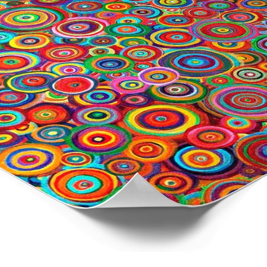 Poster - Psychedelic Art Circles (Ecke)