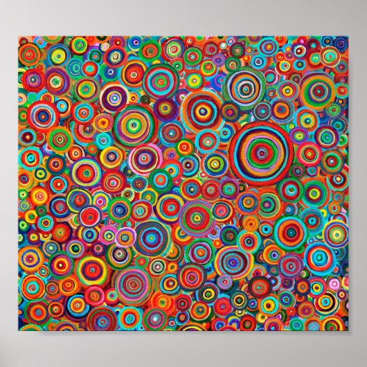 Poster - Psychedelic Art Circles (Vorne)