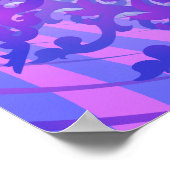 Poster: Psychedelic Lila Spiral: Vector Art Poster (Ecke)