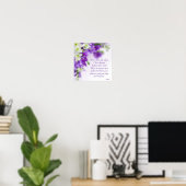 Poster—Purple Flowers-Vert-Jer 29:11 Poster (Heimbüro)