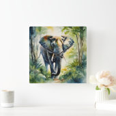 POSTER QUADRATISCHE WANDUHR (Zuhause)