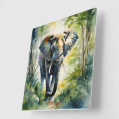 POSTER QUADRATISCHE WANDUHR (Winkel)