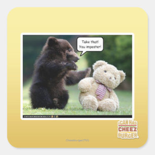 Poster! Quadratischer Aufkleber