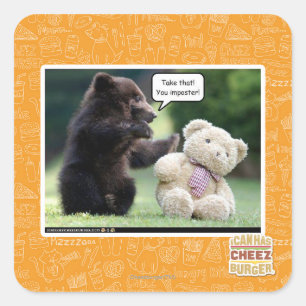 Poster! Quadratischer Aufkleber