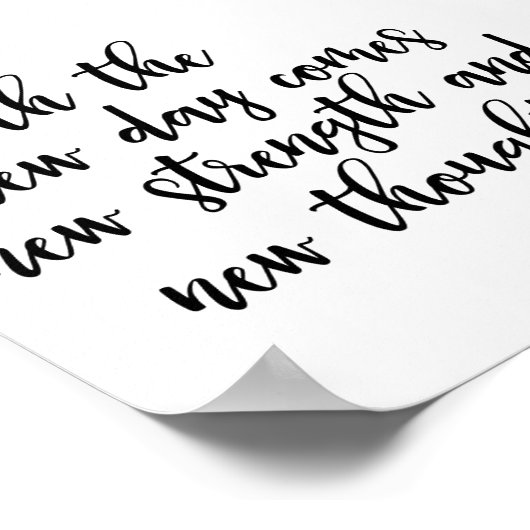 Poster Quoting Eleanor Roosevelt (Ecke)