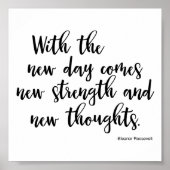 Poster Quoting Eleanor Roosevelt (Vorne)