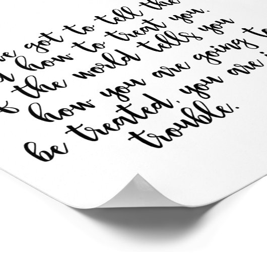 Poster Quoting James Baldwin (Ecke)