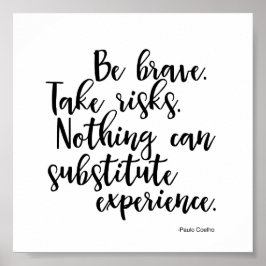 Poster Quoting Paulo Coelho - Erfahrung