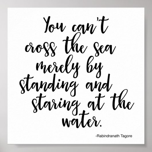 Poster Quoting Rabindranath Tagor - Aktion (Vorne)