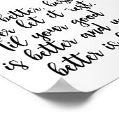 Poster Quoting St. Jerome - Selbstverbesserung (Ecke)