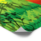 Poster Rainbow Grunge Liebe Abstrakt (Ecke)