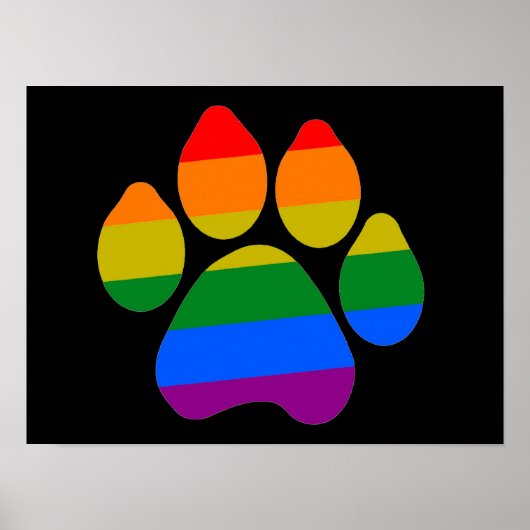 Poster Rainbow Paws (Vorne)