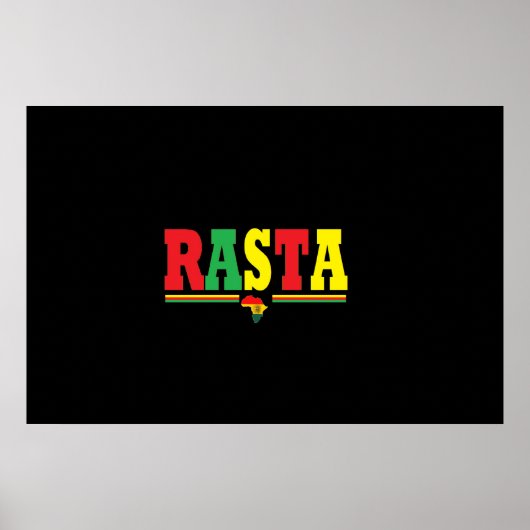 POSTER RASTA REGGAE (Vorne)
