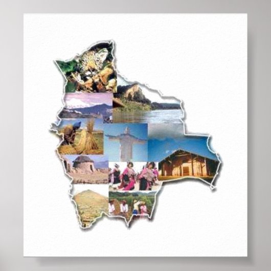 Poster recuerdo de Bolivien (Vorne)