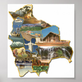 Poster recuerdo de Bolivien