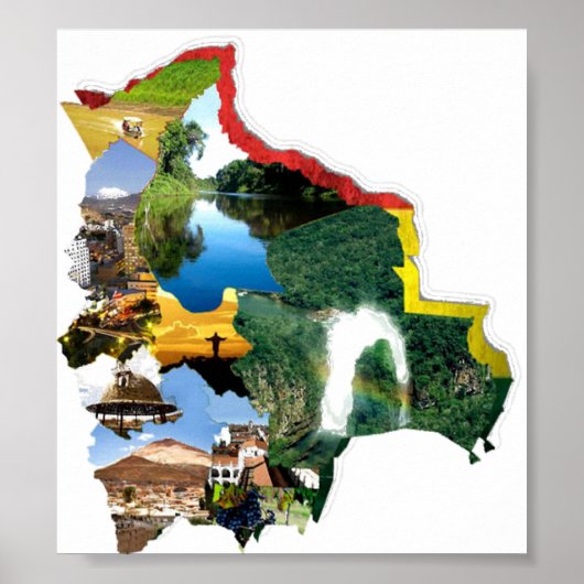 Poster recuerdo de Bolivien (Vorne)