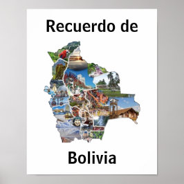 Poster recuerdo de Bolivien
