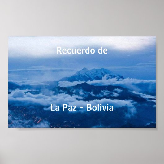 Poster recuerdo de La Paz (Vorne)